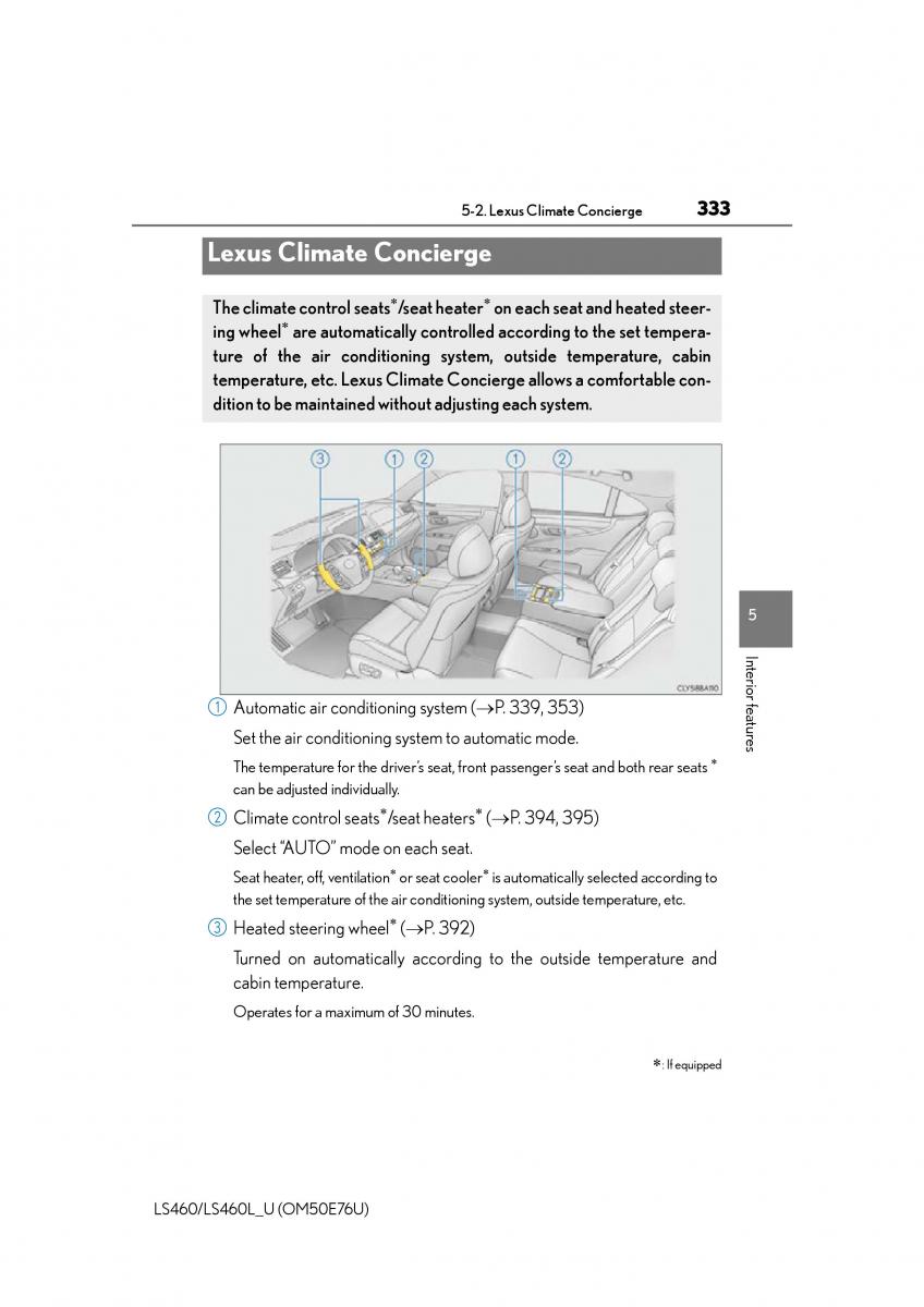 Lexus LS460 IV 4 owners manual / page 333