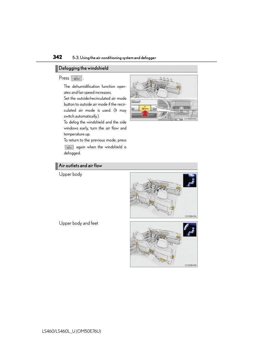 Lexus LS460 IV 4 owners manual / page 342