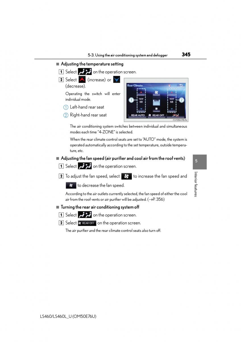 Lexus LS460 IV 4 owners manual / page 345