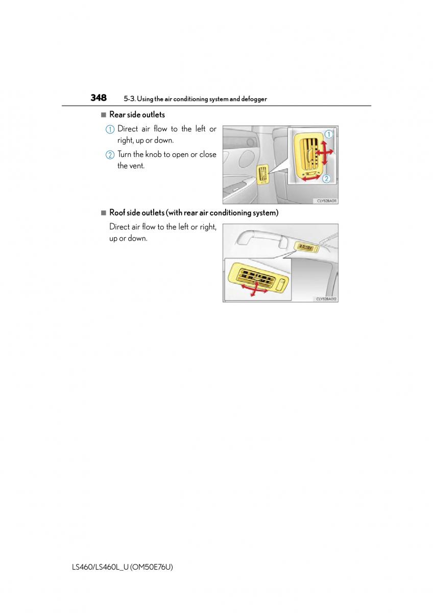 Lexus LS460 IV 4 owners manual / page 348