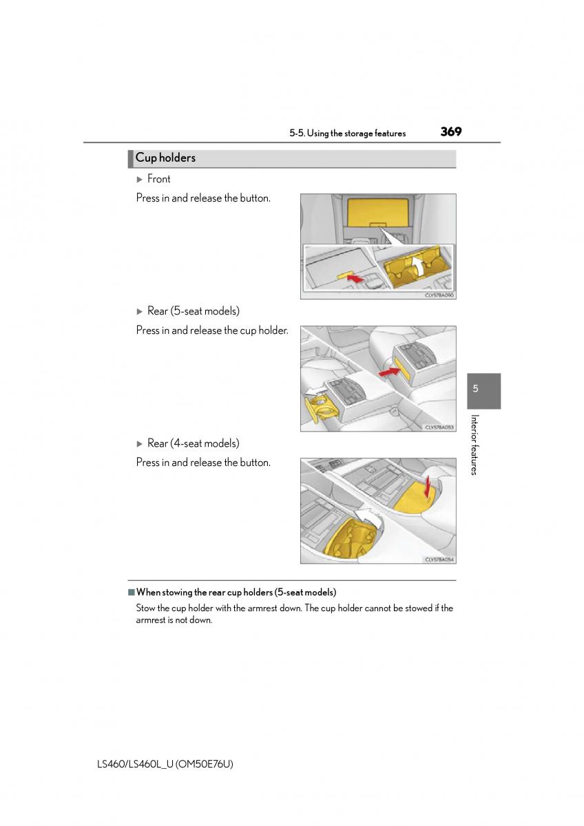 Lexus LS460 IV 4 owners manual / page 369