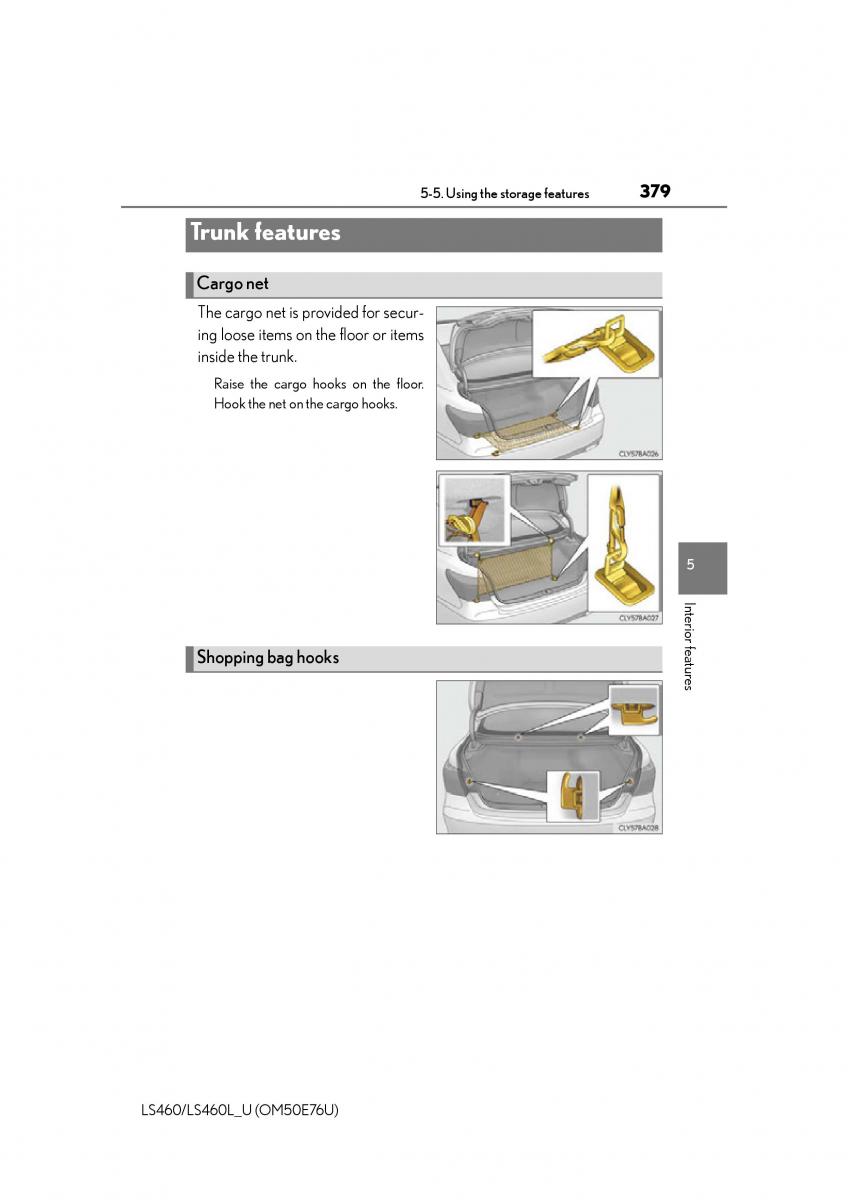 Lexus LS460 IV 4 owners manual / page 379