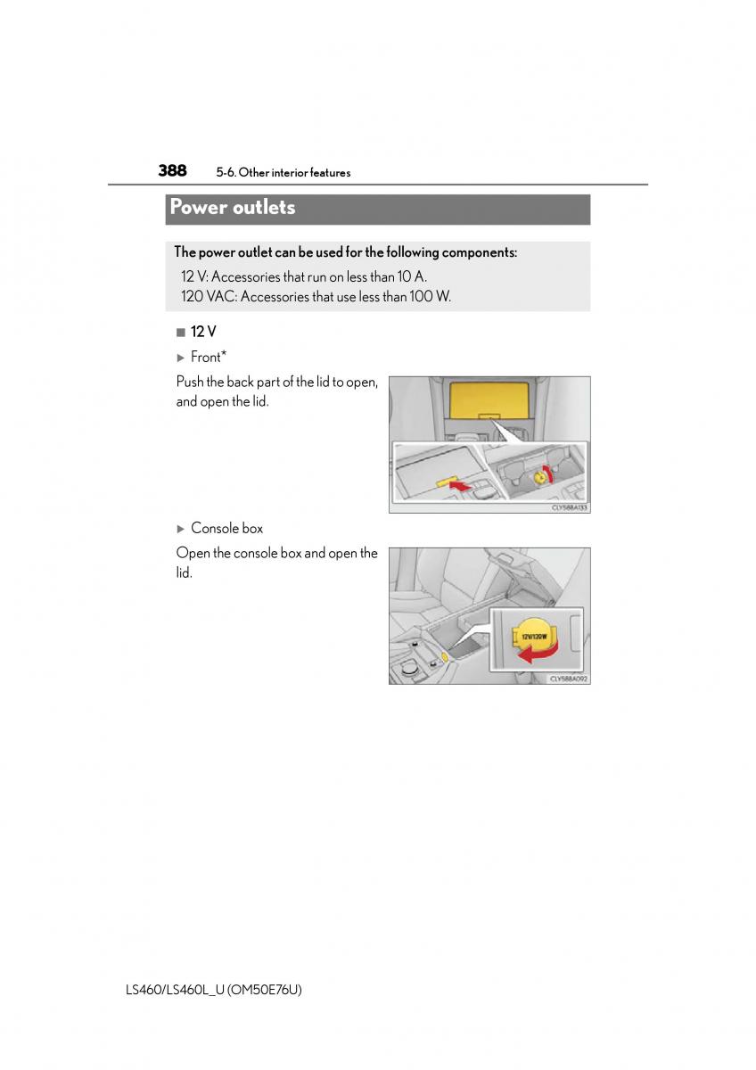 Lexus LS460 IV 4 owners manual / page 388