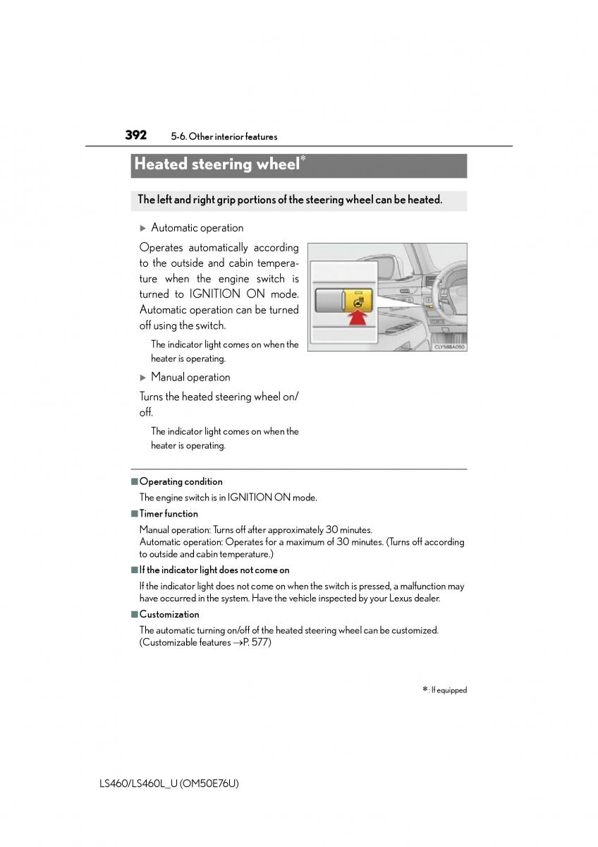 Lexus LS460 IV 4 owners manual / page 392