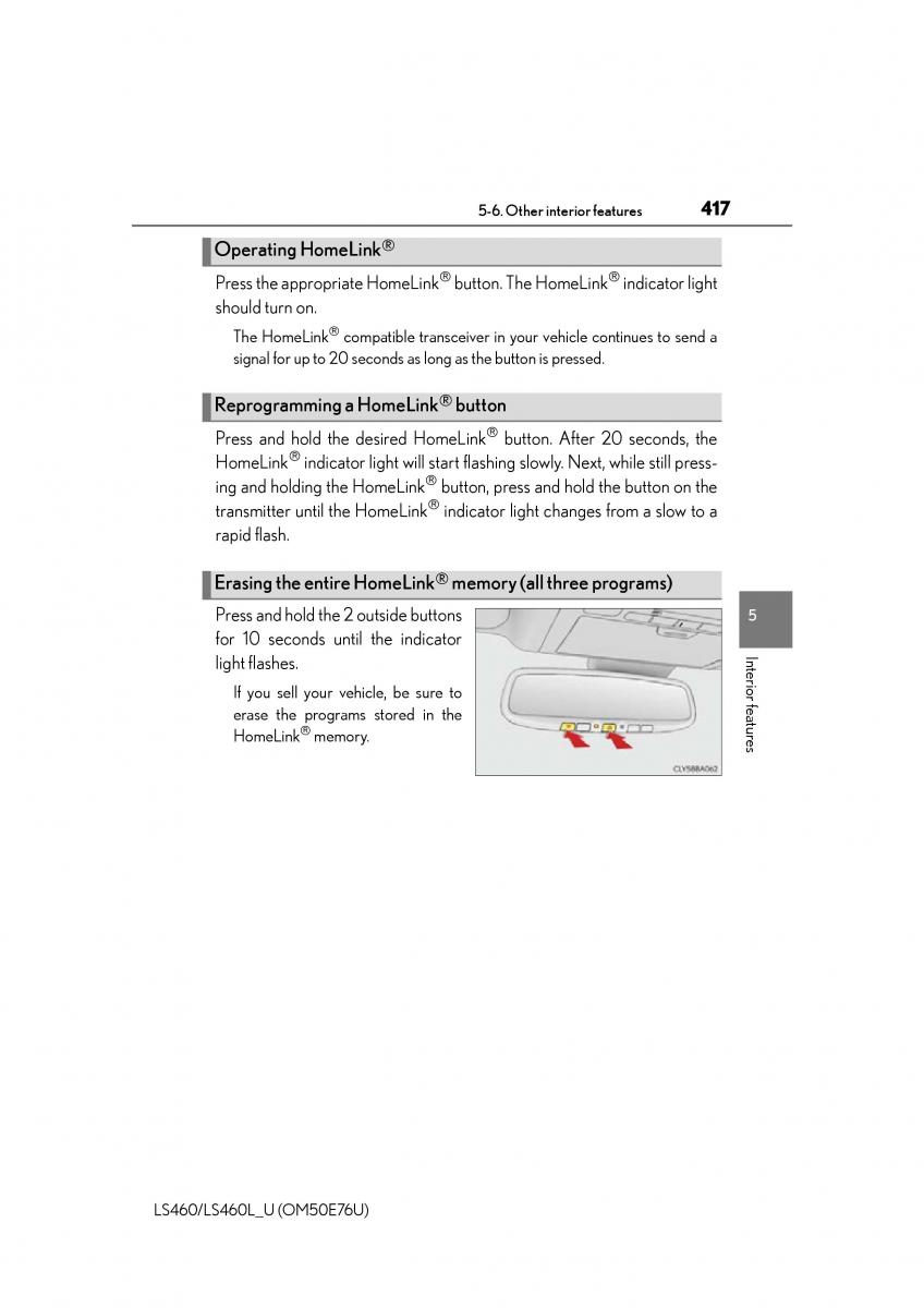 Lexus LS460 IV 4 owners manual / page 417