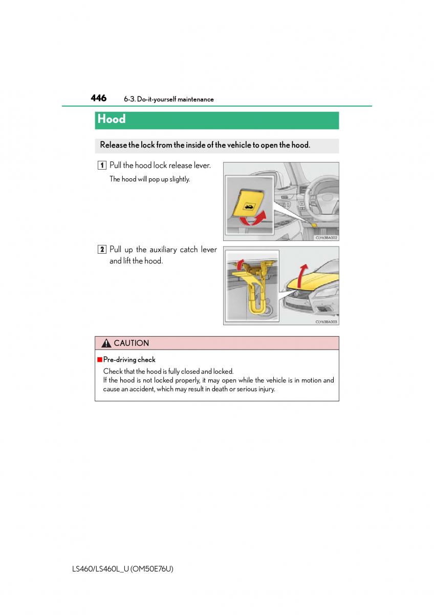 Lexus LS460 IV 4 owners manual / page 446