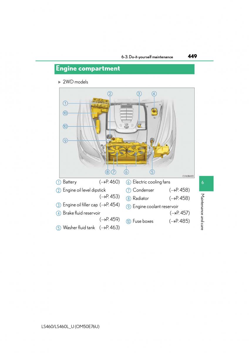 Lexus LS460 IV 4 owners manual / page 449