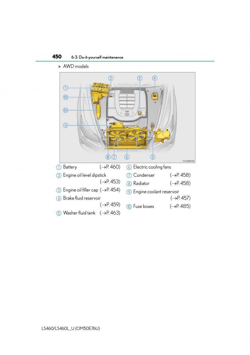 Lexus LS460 IV 4 owners manual / page 450