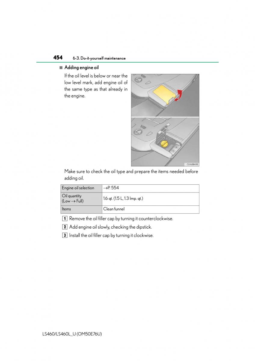 Lexus LS460 IV 4 owners manual / page 454