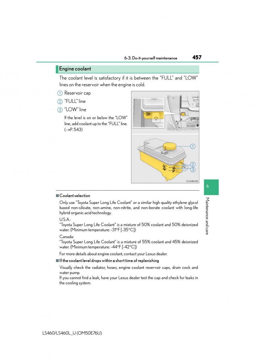 Lexus LS460 IV 4 owners manual / page 457