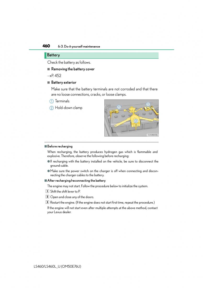 Lexus LS460 IV 4 owners manual / page 460