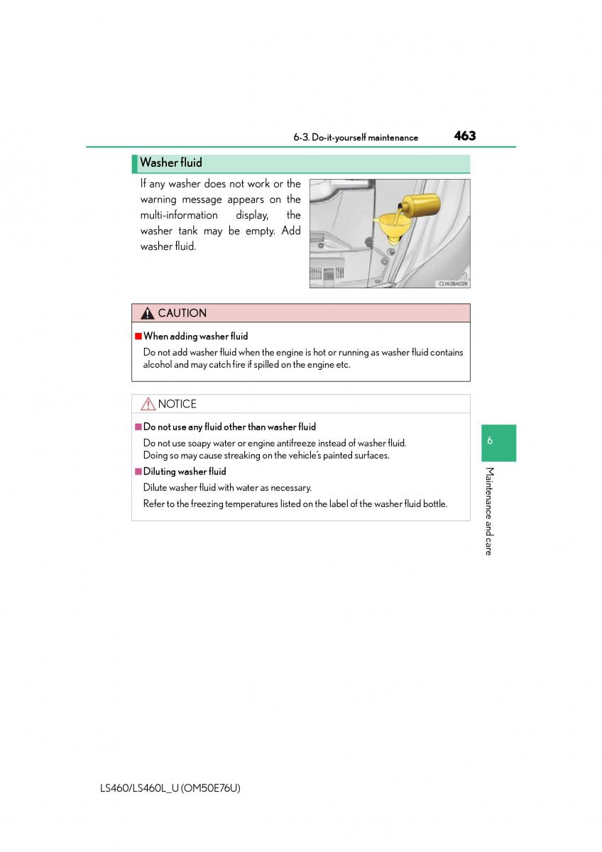 Lexus LS460 IV 4 owners manual / page 463