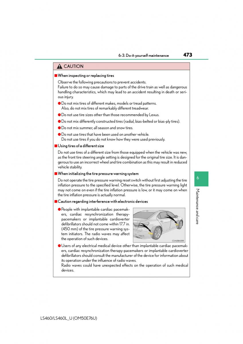 Lexus LS460 IV 4 owners manual / page 473