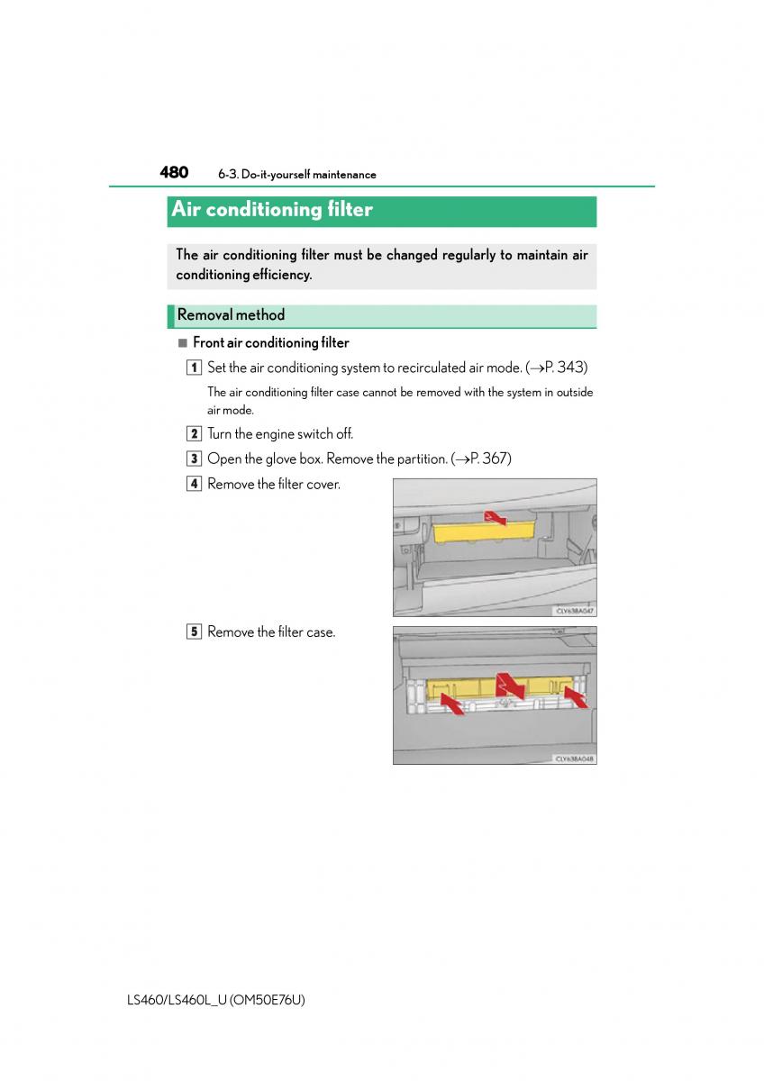 Lexus LS460 IV 4 owners manual / page 480