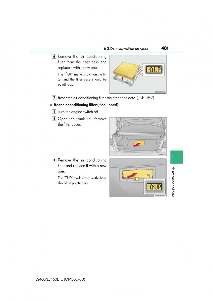 Lexus LS460 IV 4 owners manual / page 481