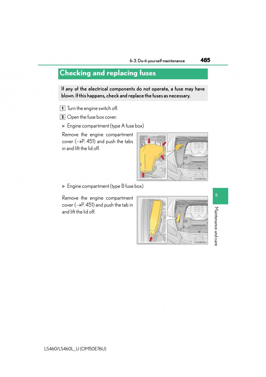 Lexus LS460 IV 4 owners manual / page 485