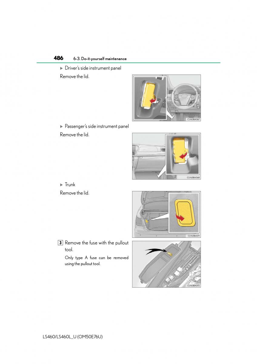 Lexus LS460 IV 4 owners manual / page 486