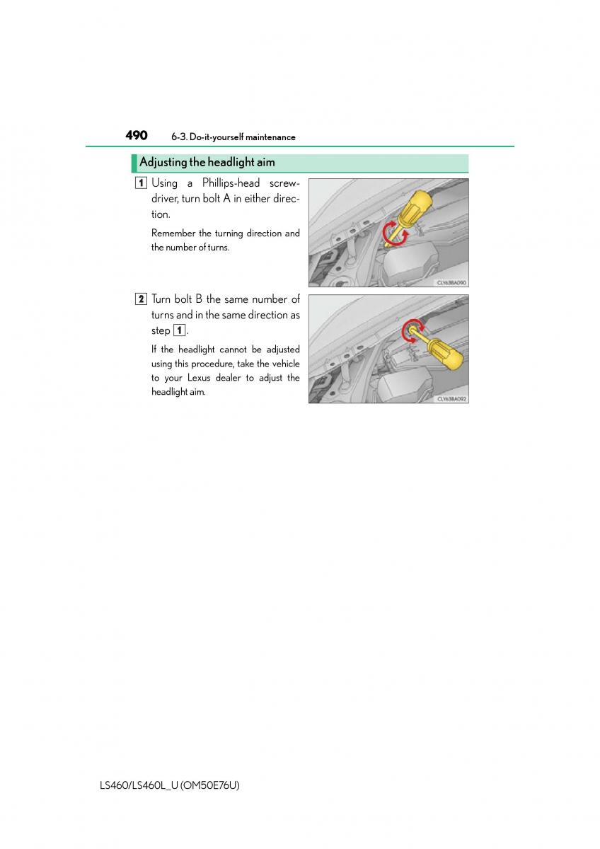 Lexus LS460 IV 4 owners manual / page 490