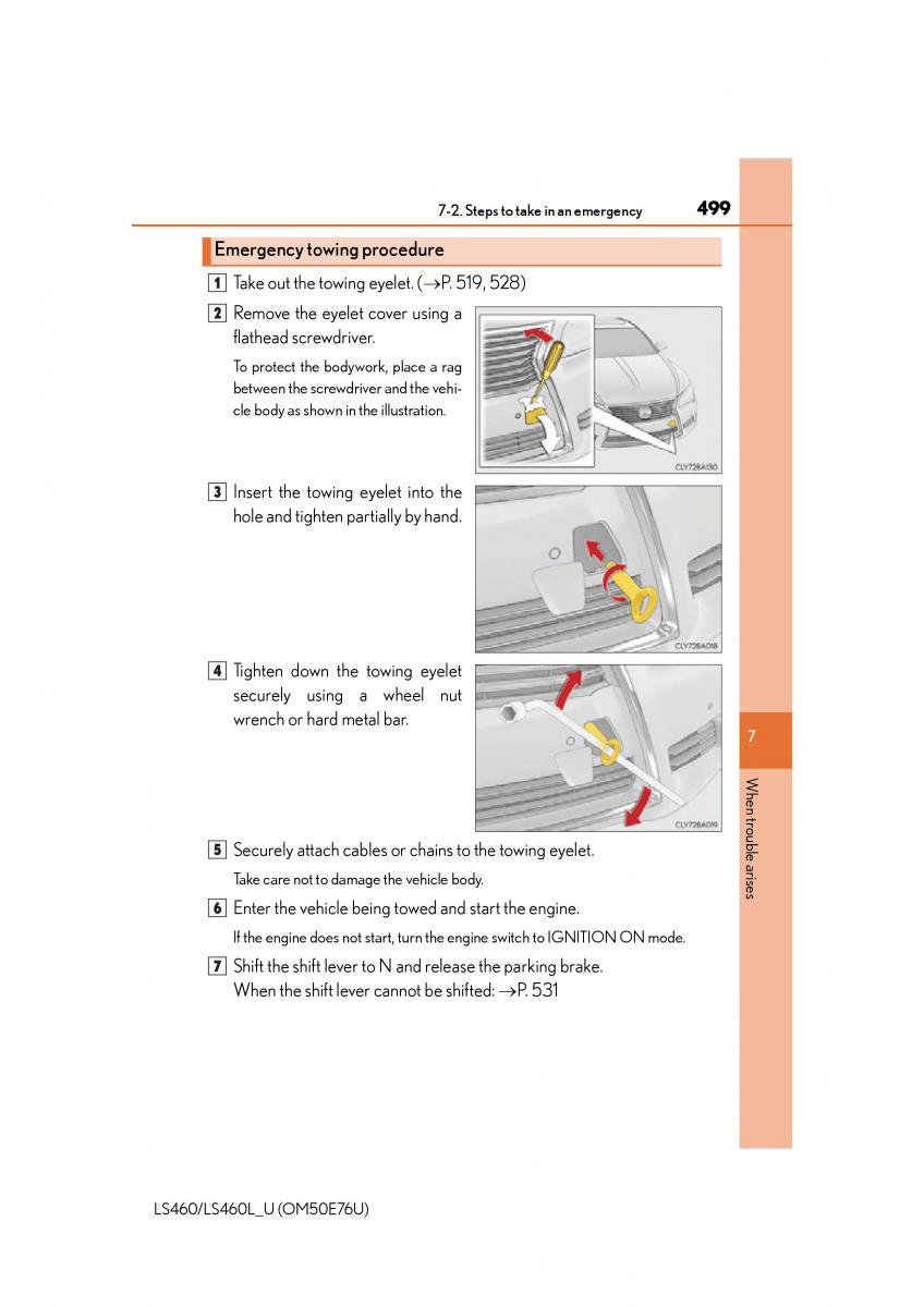 Lexus LS460 IV 4 owners manual / page 499