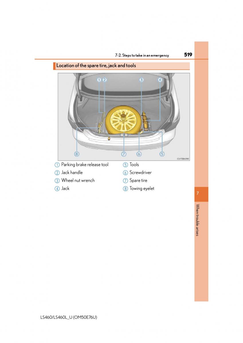 Lexus LS460 IV 4 owners manual / page 519