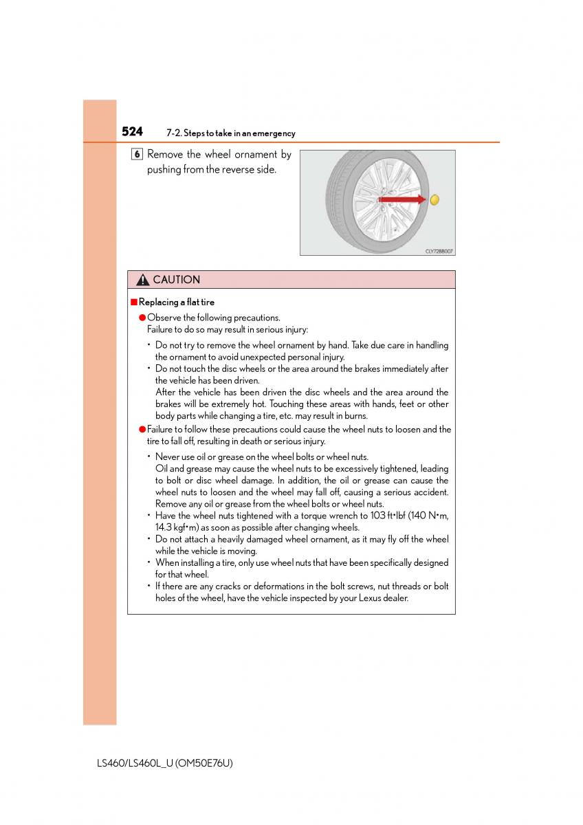 Lexus LS460 IV 4 owners manual / page 524