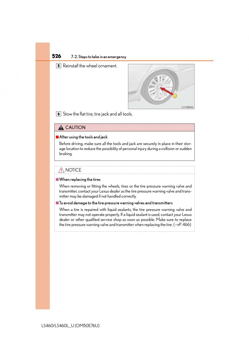 Lexus LS460 IV 4 owners manual / page 526