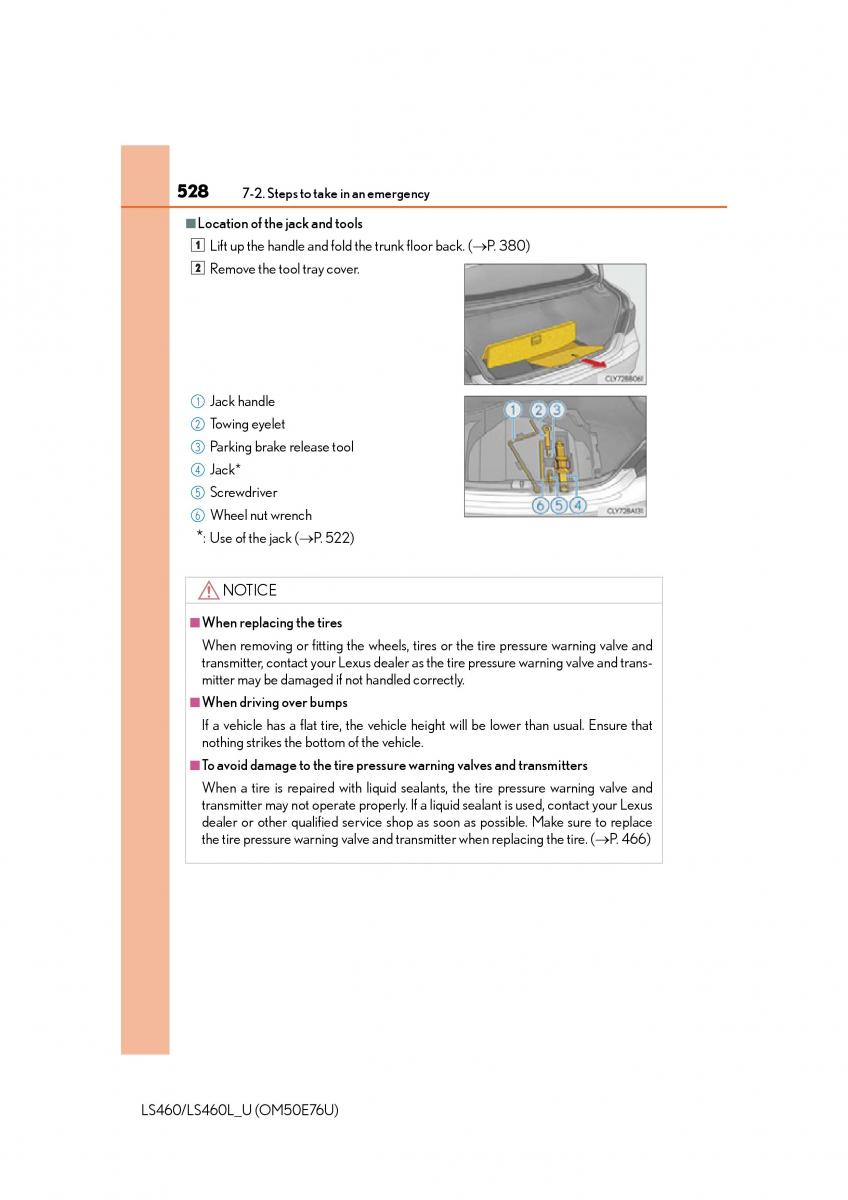 Lexus LS460 IV 4 owners manual / page 528