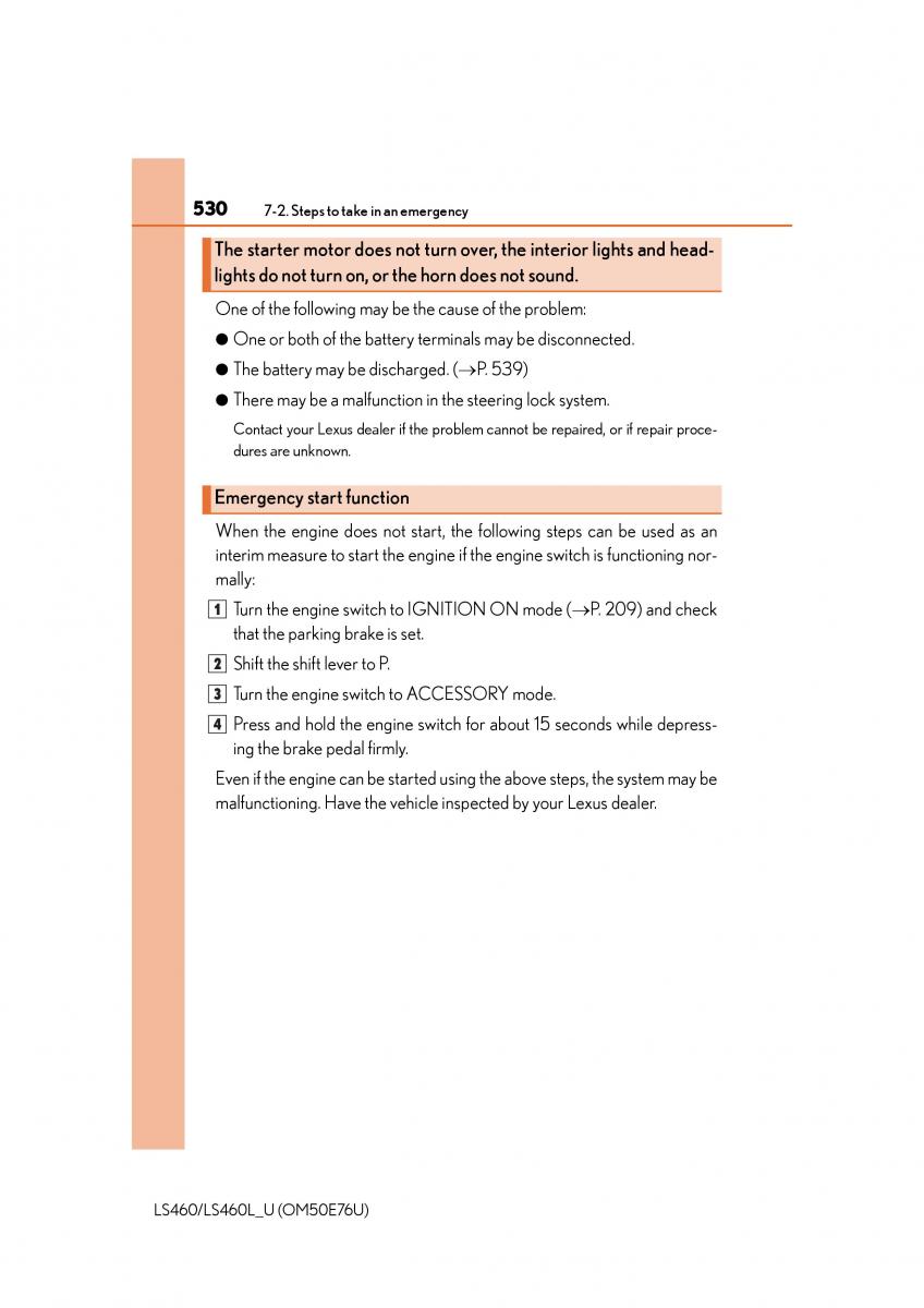 Lexus LS460 IV 4 owners manual / page 530