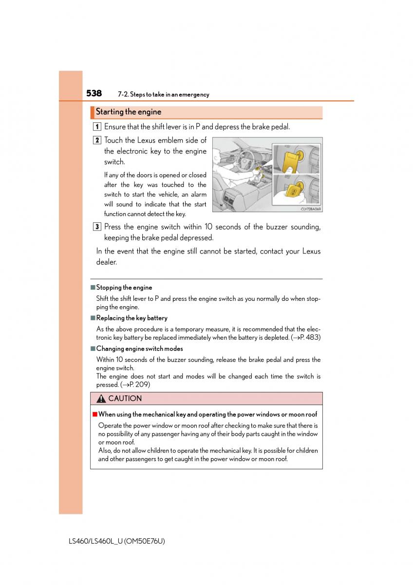 Lexus LS460 IV 4 owners manual / page 538