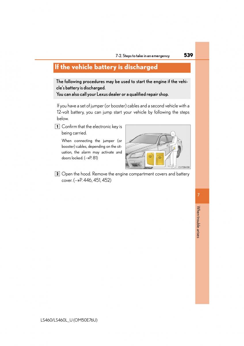 Lexus LS460 IV 4 owners manual / page 539