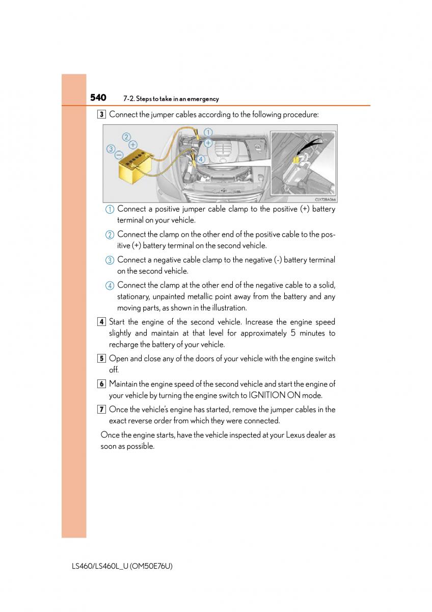 Lexus LS460 IV 4 owners manual / page 540