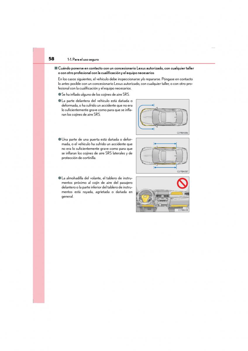 Lexus LS460 IV 4 manual del propietario / page 58