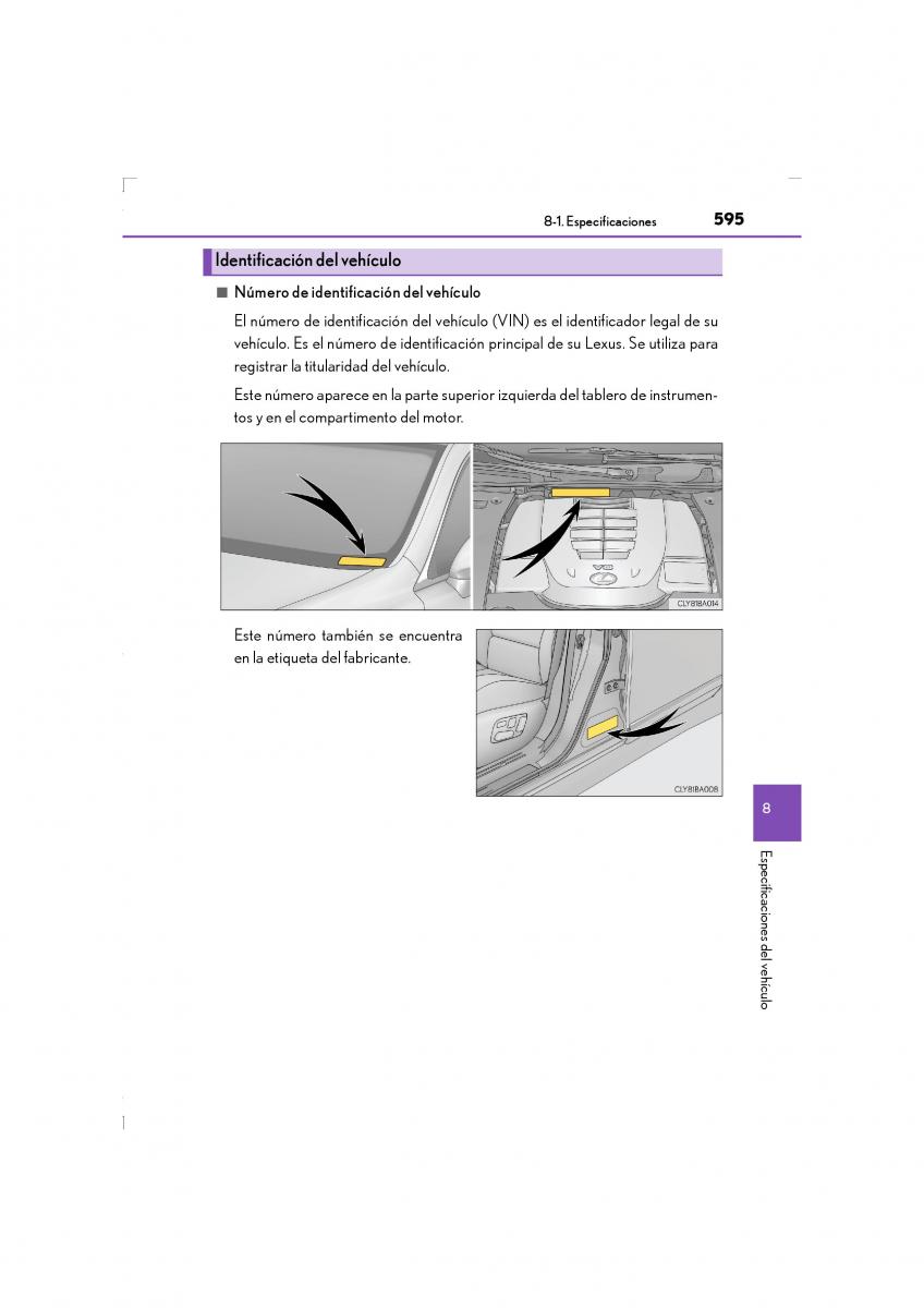 Lexus LS460 IV 4 manual del propietario / page 595