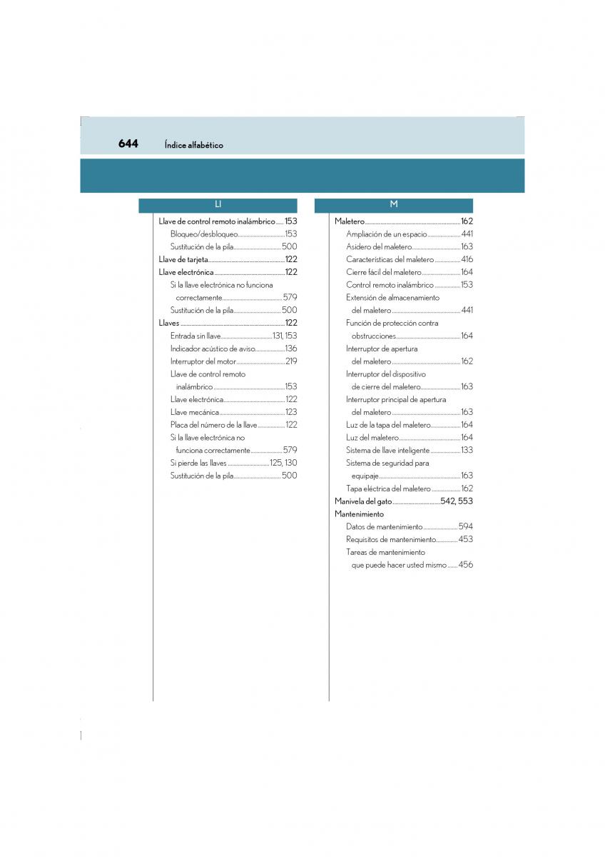 Lexus LS460 IV 4 manual del propietario / page 644