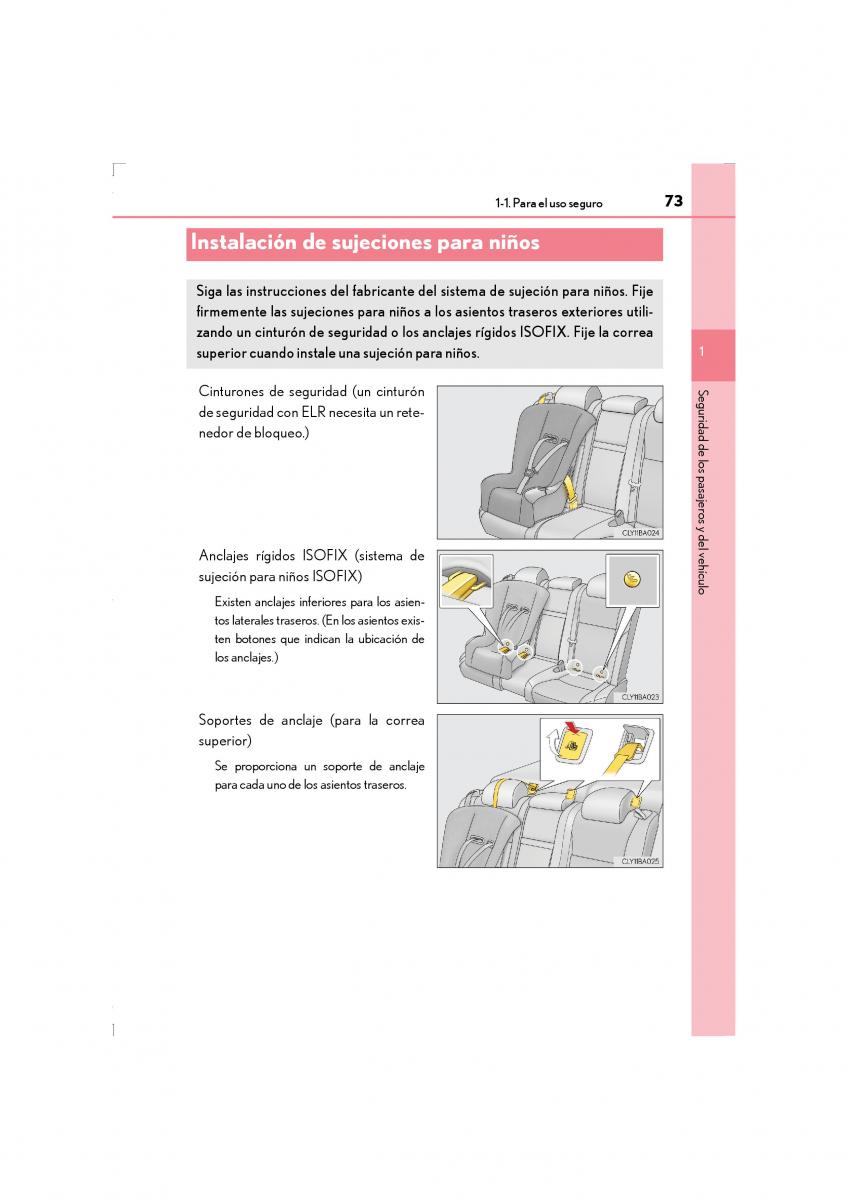 Lexus LS460 IV 4 manual del propietario / page 73