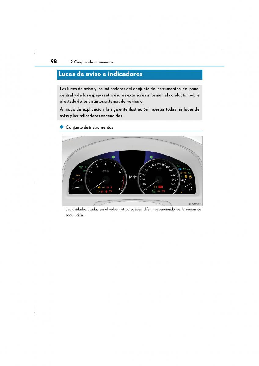 Lexus LS460 IV 4 manual del propietario / page 98