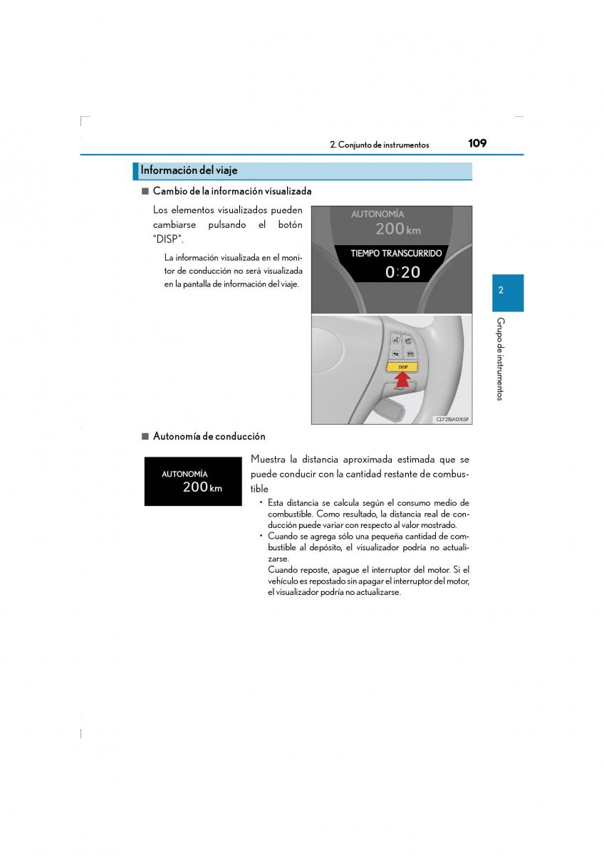 Lexus LS460 IV 4 manual del propietario / page 109