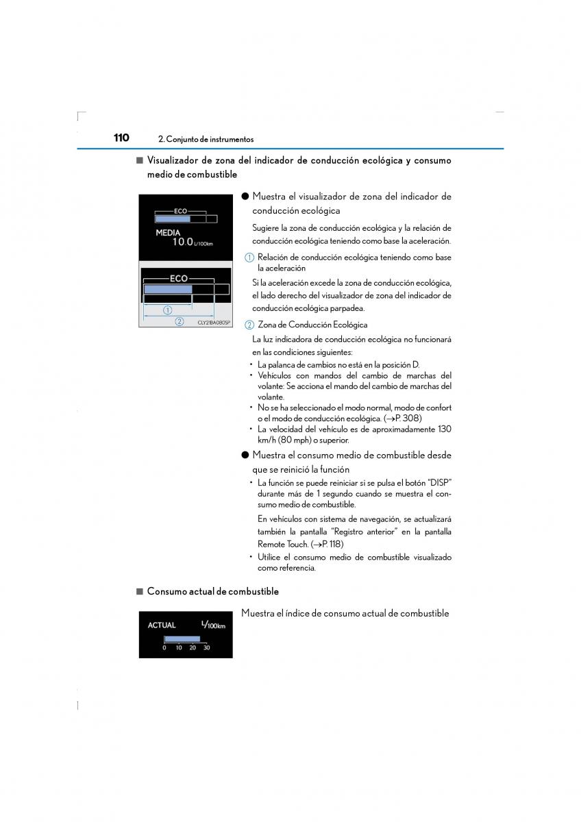 Lexus LS460 IV 4 manual del propietario / page 110