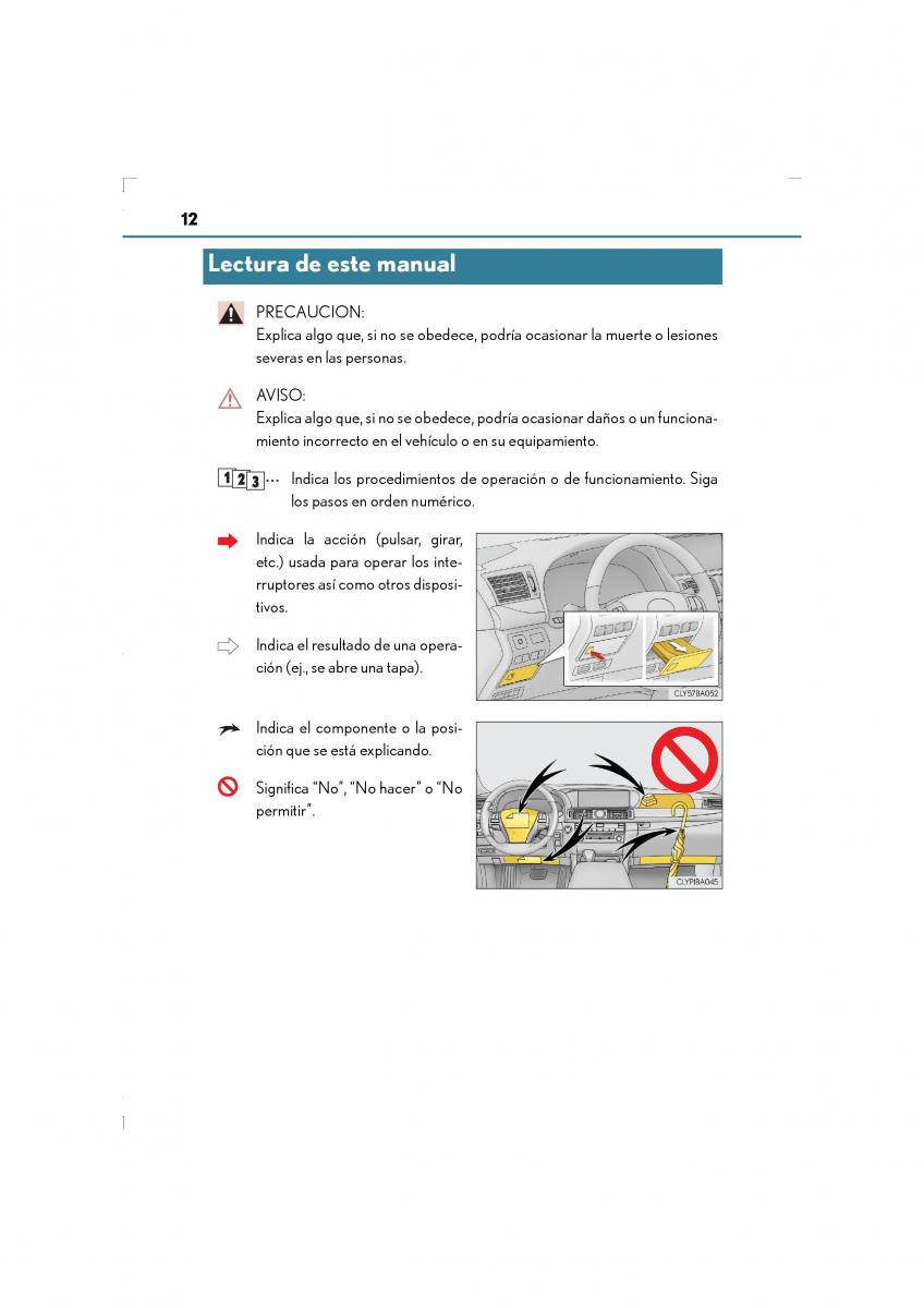 Lexus LS460 IV 4 manual del propietario / page 12