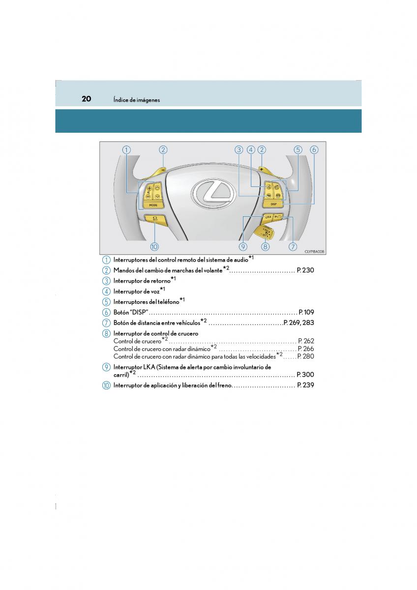 Lexus LS460 IV 4 manual del propietario / page 20