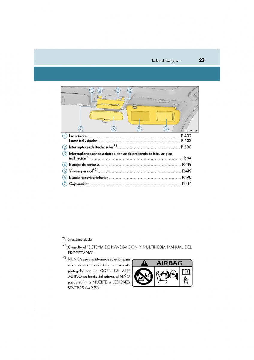 Lexus LS460 IV 4 manual del propietario / page 23