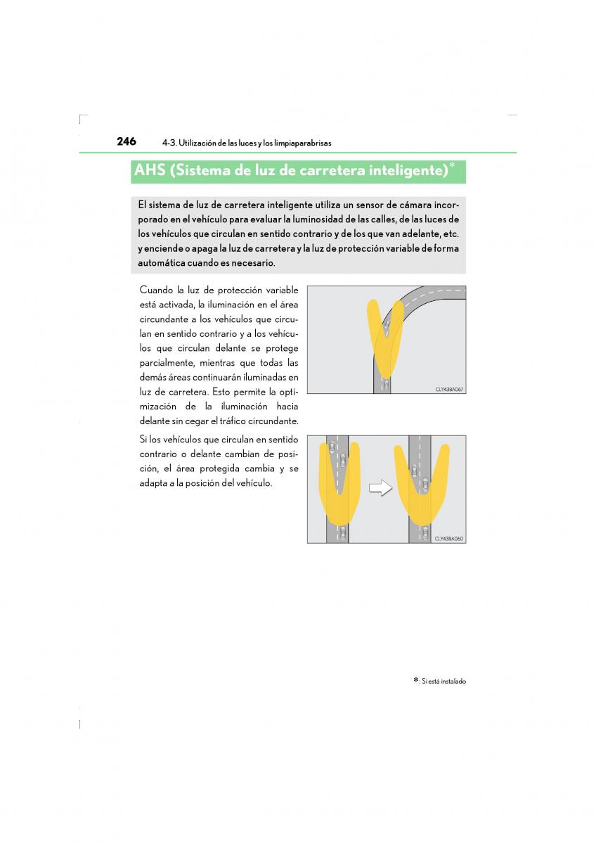 Lexus LS460 IV 4 manual del propietario / page 246