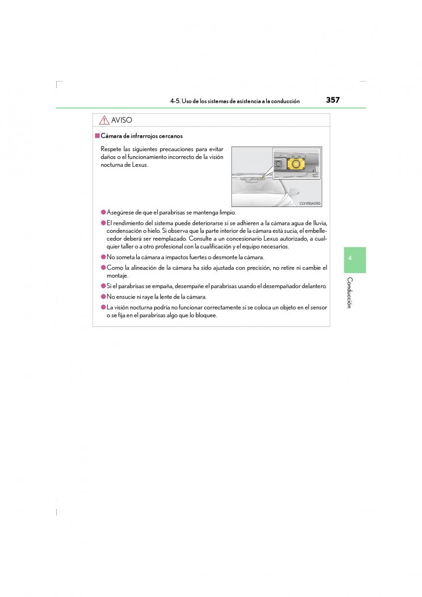 Lexus LS460 IV 4 manual del propietario / page 357