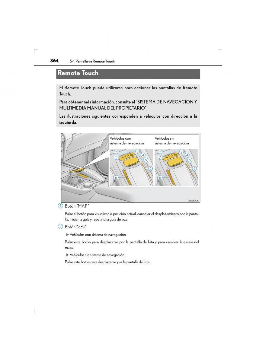 Lexus LS460 IV 4 manual del propietario / page 364