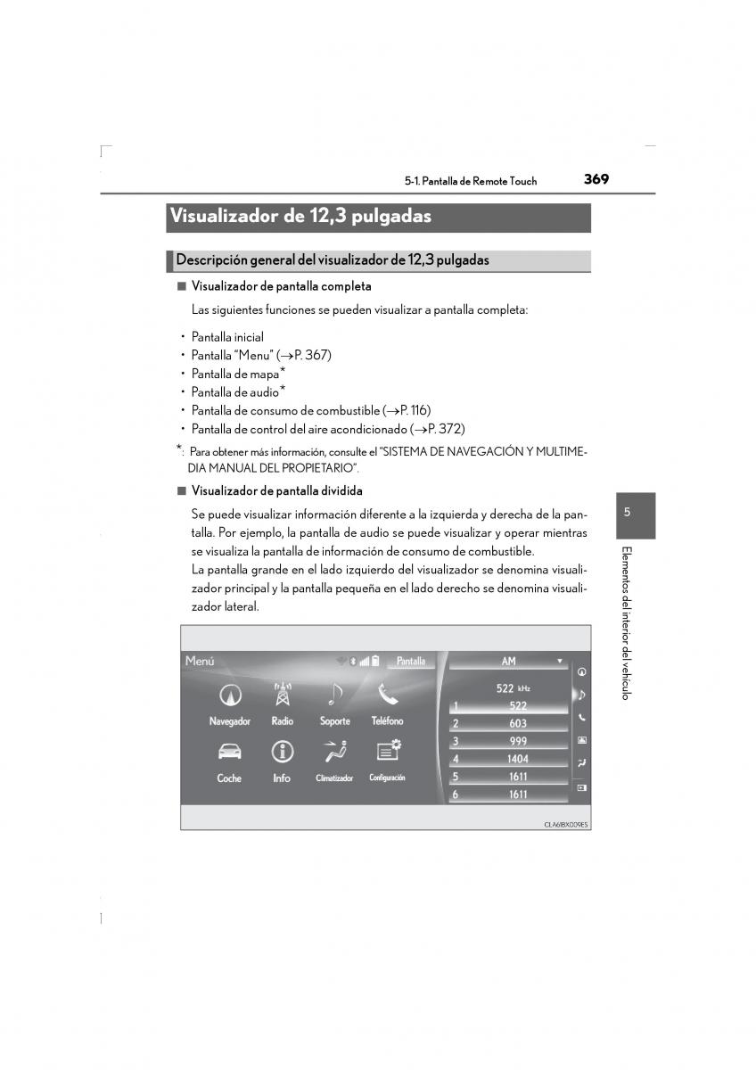 Lexus LS460 IV 4 manual del propietario / page 369