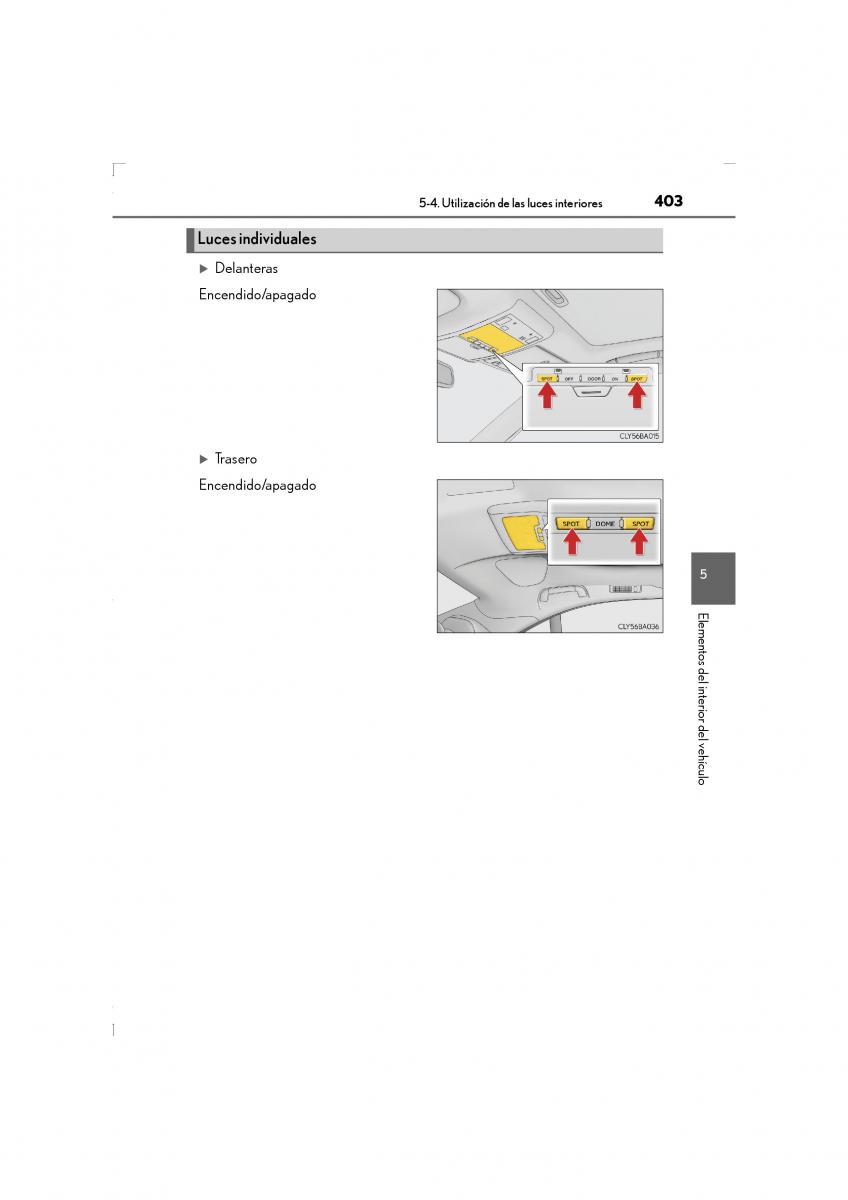 Lexus LS460 IV 4 manual del propietario / page 403