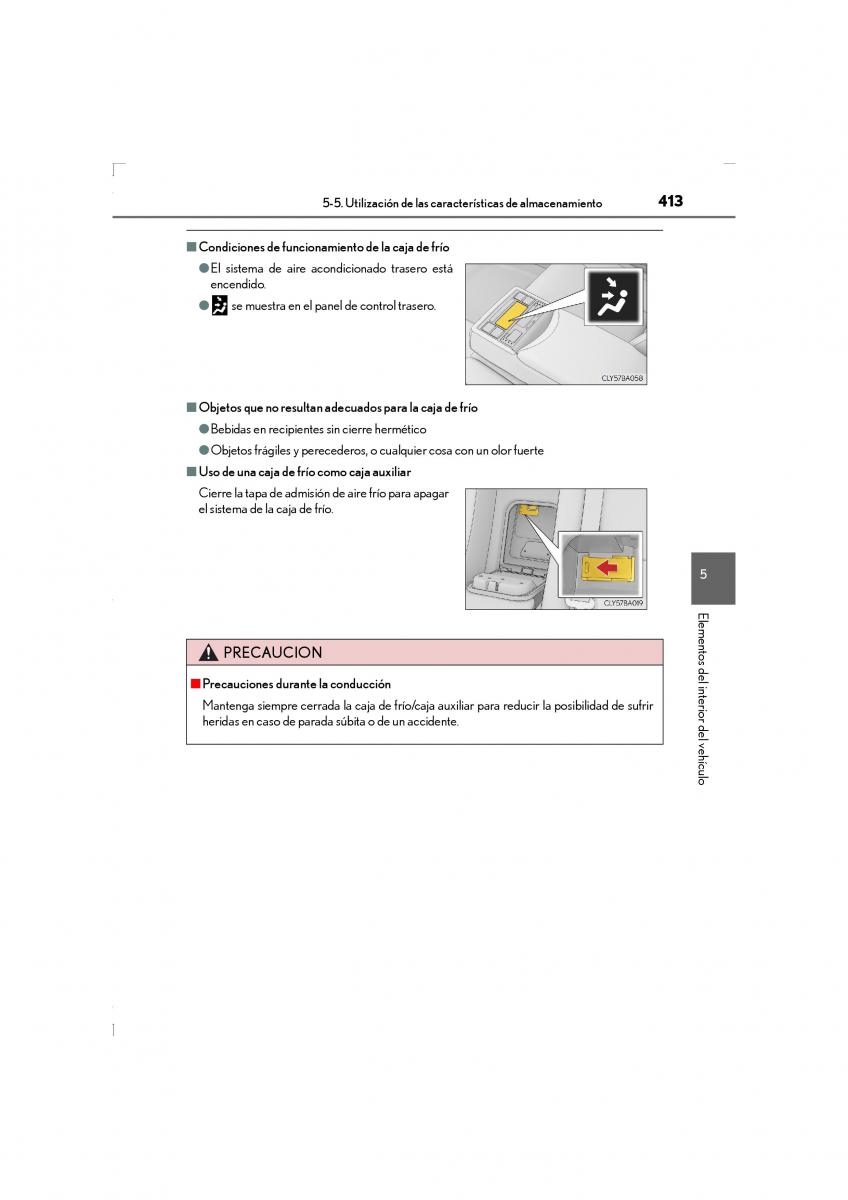 Lexus LS460 IV 4 manual del propietario / page 413