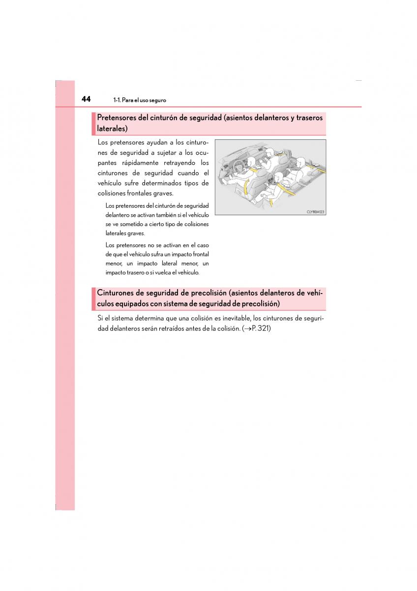 Lexus LS460 IV 4 manual del propietario / page 44