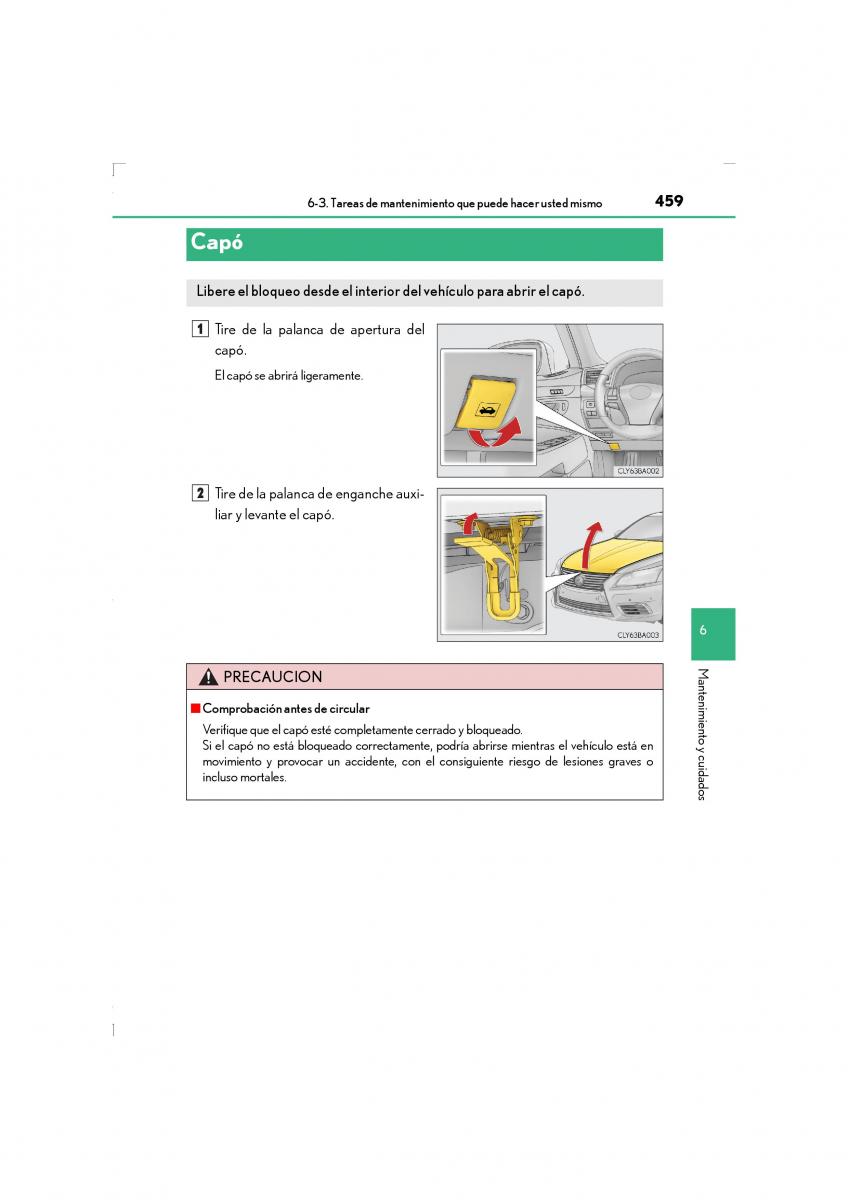 Lexus LS460 IV 4 manual del propietario / page 459