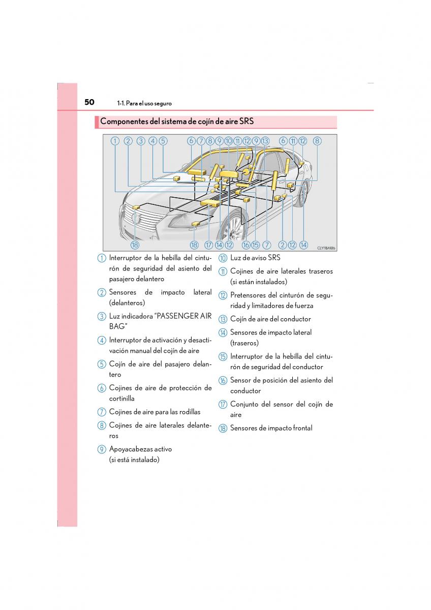 Lexus LS460 IV 4 manual del propietario / page 50